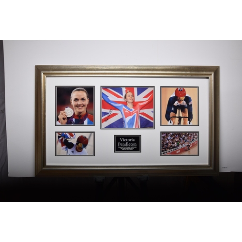 322 - VICTORIA PENDLETON original signature presentation.