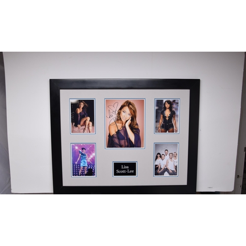 342 - LISA SCOTT-LEE framed original signature presentation