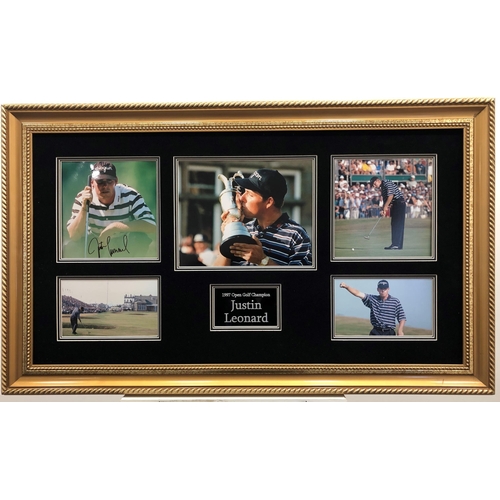 365 - JUSTIN LEONARD original signature presentation