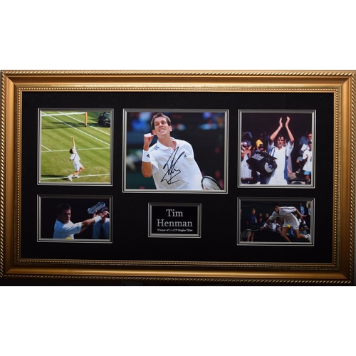 399 - TIM HENMAN original signature presentation.