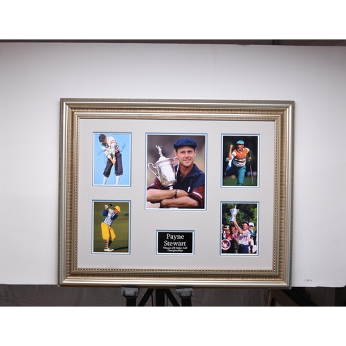 410 - PAYNE STEWART framed original signature presentation