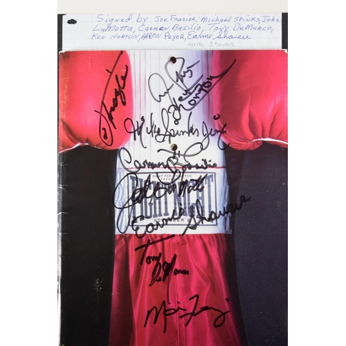 424 - Fight Night boxing programme bearing the original signatures