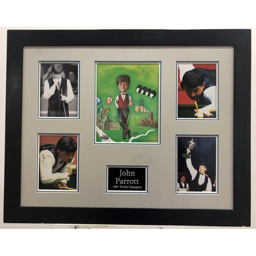 427 - JOHN PARROT framed original signature presentation