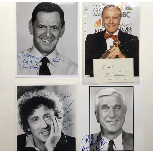 442 - FAMOUS SCREEN COMEDIANS; George Burns, Jack Lemmon, Gene Wilder, Leslie Neilson & Tony Randall origi... 