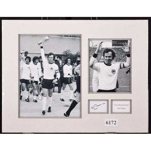 143 - FRANZ BECKENBAUER original signed presentation