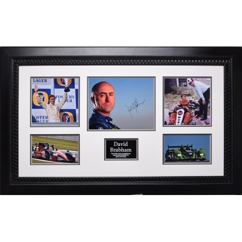 144 - DAVID BRABHAM original signature presentation.