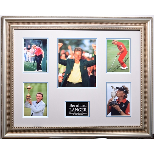 155 - BERNHARD LANGER framed original signature presentation