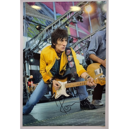 218 - Ronnie Wood Signed Colour Photograph