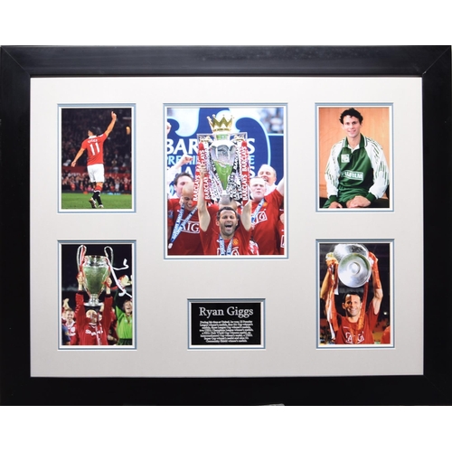 226 - RYAN GIGGS framed original signature presentation.