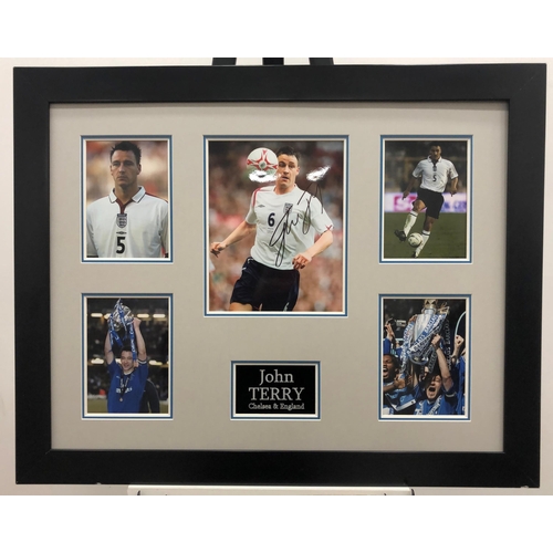 230 - JOHN TERRY framed original signature presentation.