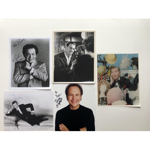 232 - COMEDY; Tony Randall, Jack Klugman, Jackie Mason, Billy Crystal & Milton Berle original signatures.