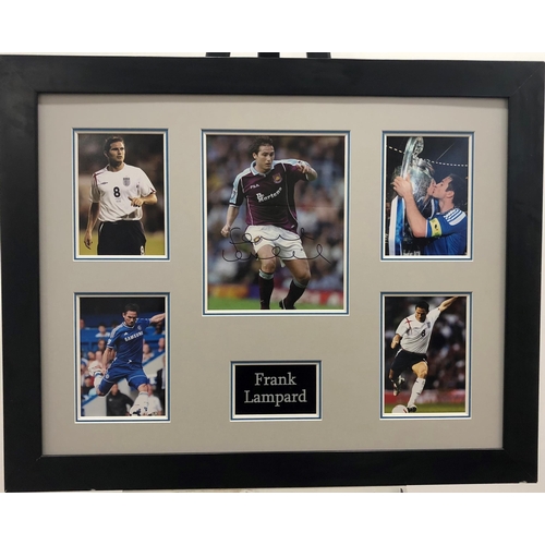 302 - FRANK LAMPARD framed original signature presentation.