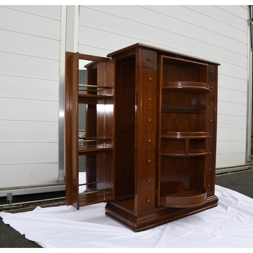 138 - Rosewood Revolving Bar Cabinet