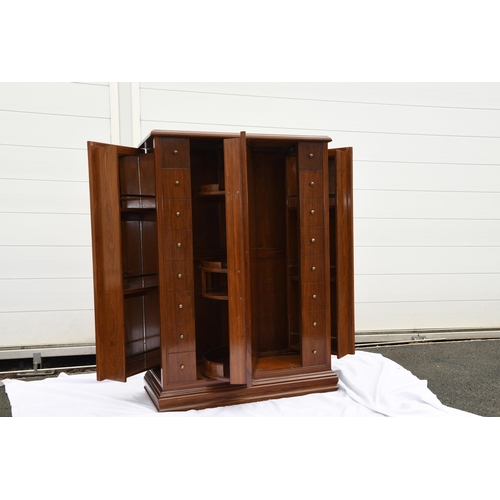 138 - Rosewood Revolving Bar Cabinet