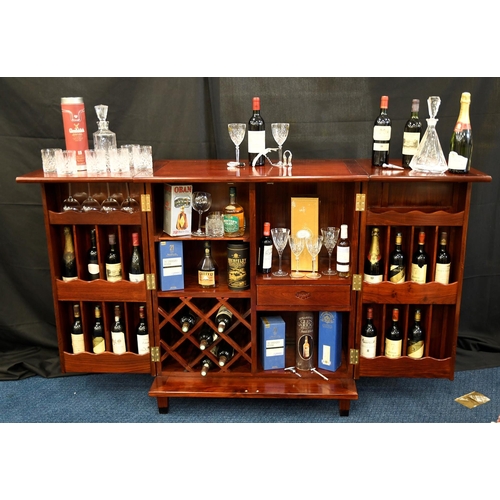 143 - Rosewood Hand Made Bar Cabinet