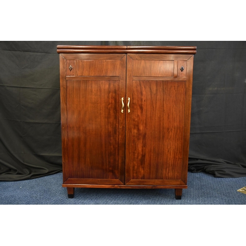 143 - Rosewood Hand Made Bar Cabinet