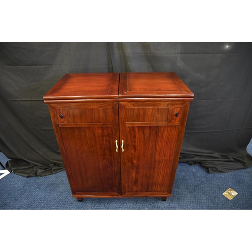 143 - Rosewood Hand Made Bar Cabinet