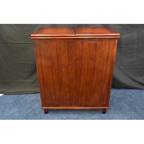 143 - Rosewood Hand Made Bar Cabinet