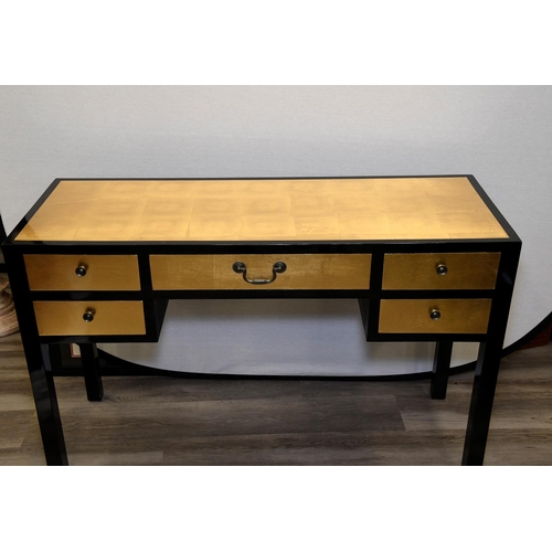 144 - Hand Made Lacquered Desk and Chair