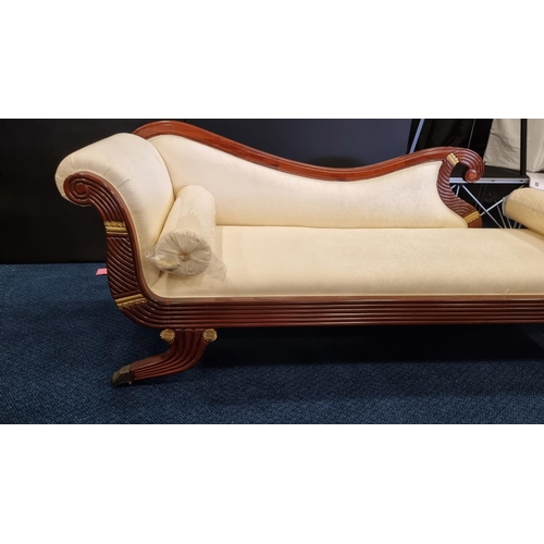 152 - Chaise Longue with Solid Rosewood Frame