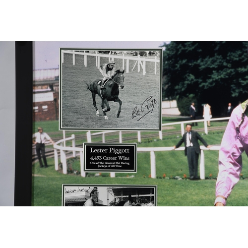 156 - Lester Piggott Framed Memorabilia