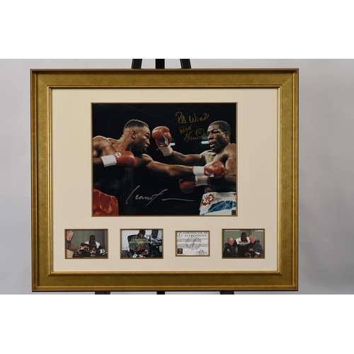 159 - Lennox Lewis & Frank Bruno Signed Memorabilia