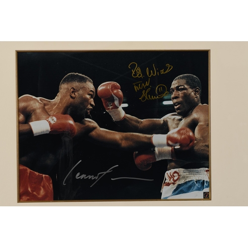 159 - Lennox Lewis & Frank Bruno Signed Memorabilia