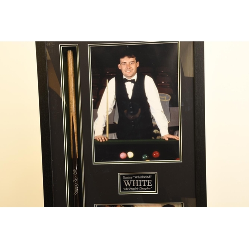 165 - Framed Cue Signed by Jimmy White