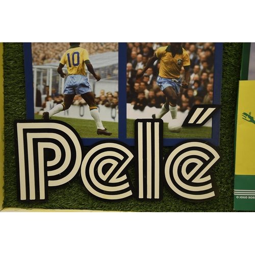 167 - Pele Unique Framed Presentation with Original Signature