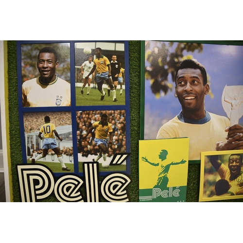 167 - Pele Unique Framed Presentation with Original Signature