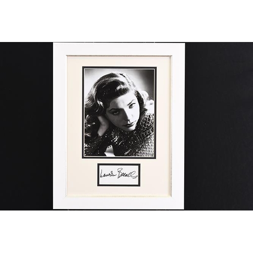 177 - Lauren Bacall Framed Autograph