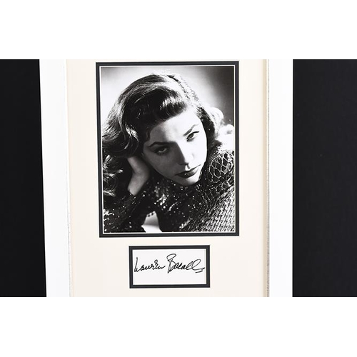 177 - Lauren Bacall Framed Autograph