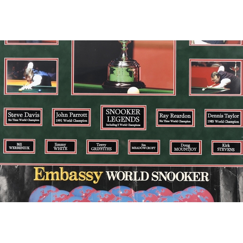 182 - Snooker Legends Original Signed Memorabilia Presentation.