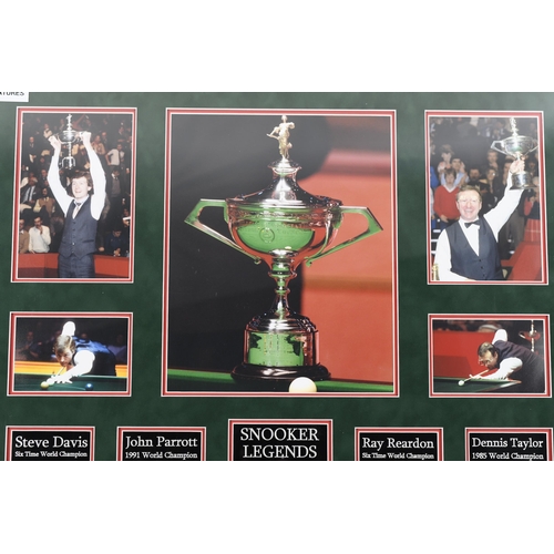 182 - Snooker Legends Original Signed Memorabilia Presentation.