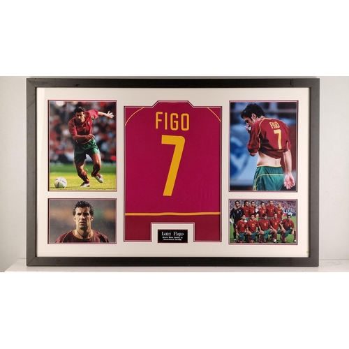 183 - Match Worn Luis Figo Shirt