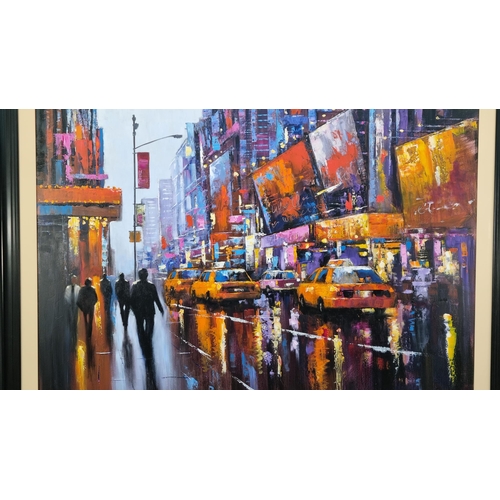 2 - Very Large Original Oil Painting of New York by Tony Rome