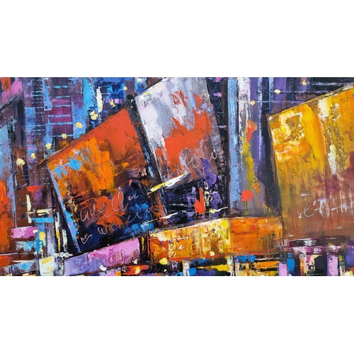 2 - Very Large Original Oil Painting of New York by Tony Rome