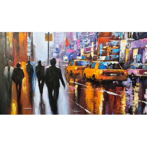 2 - Very Large Original Oil Painting of New York by Tony Rome