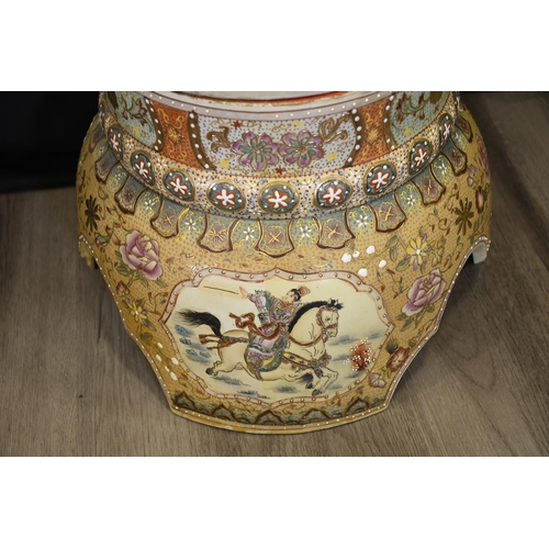 204 - Amazing 6ft Porcelain Hand Made Temple Jar