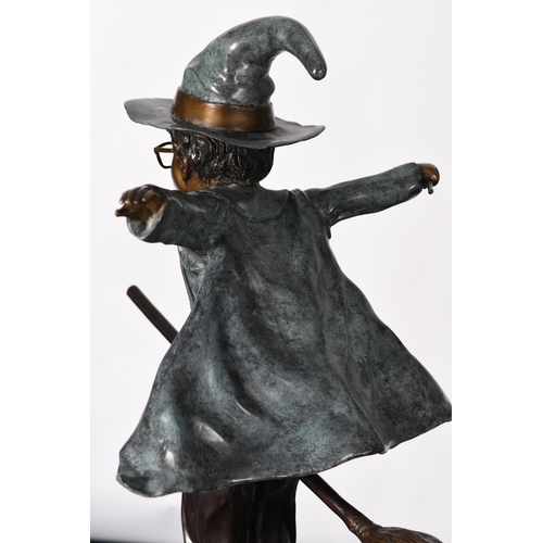 219 - Large 4ft Bronze Wizard Figure