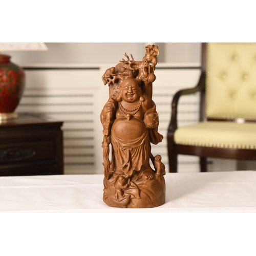 236 - Solid Sandalwood Buddha Carving