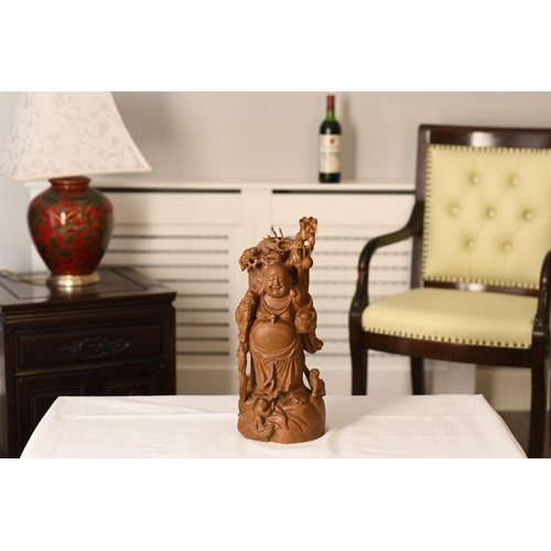 236 - Solid Sandalwood Buddha Carving