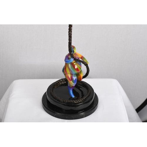 244 - 3ft Multicoloured Bronze Art Sculpture