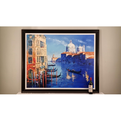 52 - Superb Large Original Oil Painting of Venice by Tony Rome