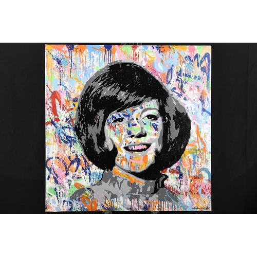 78 - Original Painting on Canvas of Cilla Black