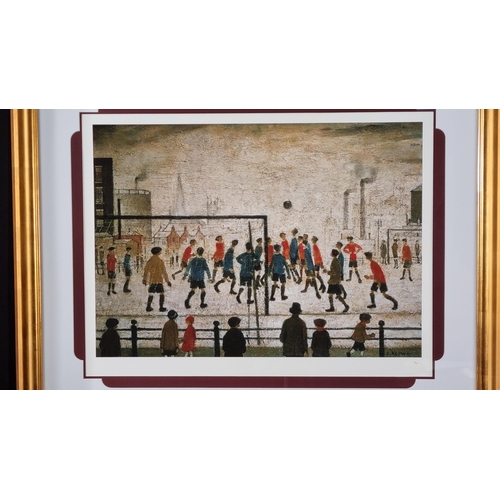 87 - L.S. Lowry “The Football Match” Limited Edition. One of only 76 Published.