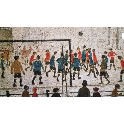 87 - L.S. Lowry “The Football Match” Limited Edition. One of only 76 Published.