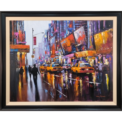 101 - Very Large Original Oil Painting of New York by Tony Rome