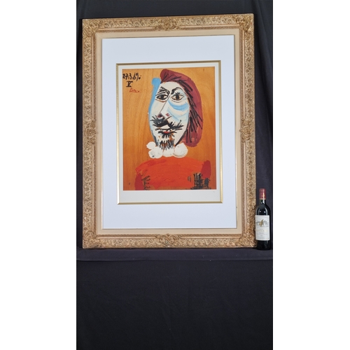 38 - Pablo Picasso “Mans Head; Tete D’Homme, 1969” Rare Limited Edition