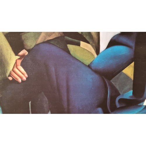 160 - Very Large Hand Embellished Canvas (Tamara De Lempicka)